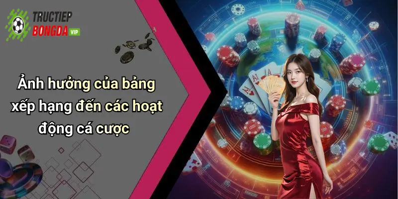 Ảnh hưởng của bảng xếp hạng đến các hoạt động cá cược