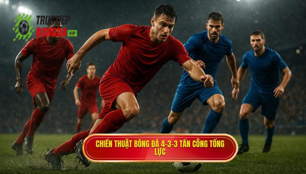 Chiến thuật bóng đá 4-3-3 tấn công tổng lực