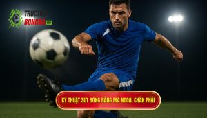 Kỹ thuật sút bóng bằng má ngoài chân phải