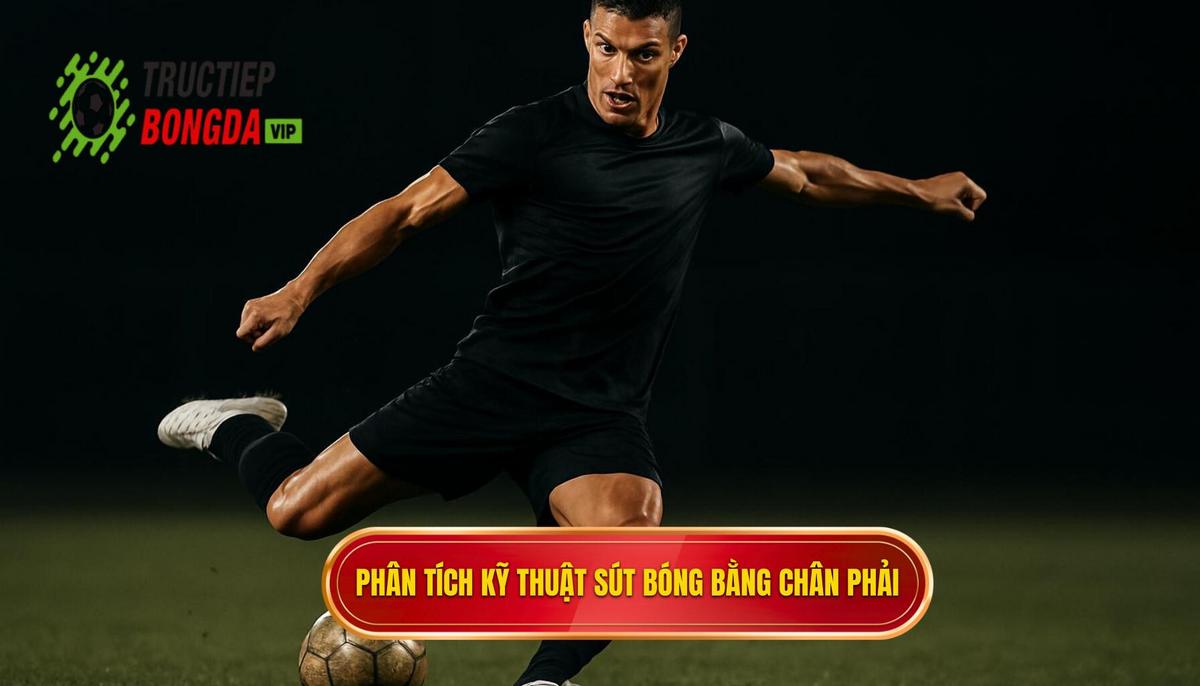 Phân tích ba giai đoạn cốt lõi của Kỹ thuật sút bóng bằng má ngoài chân phải