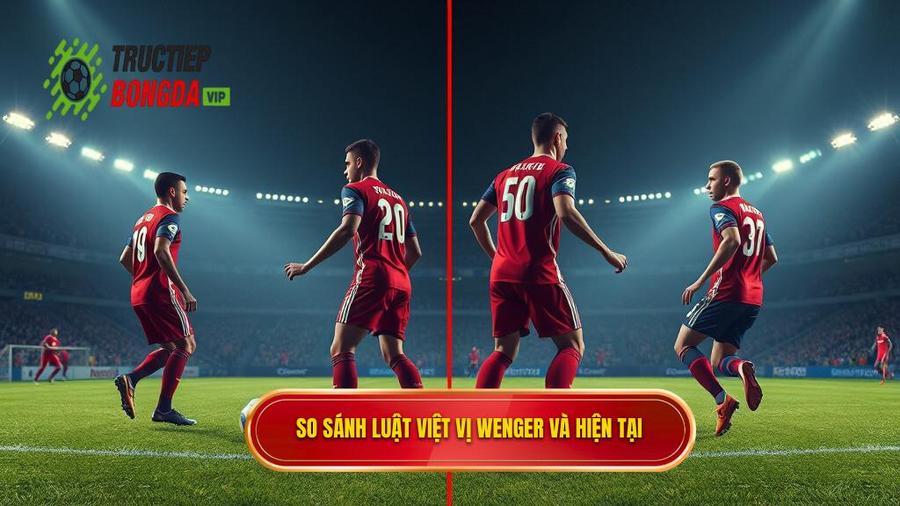 2. So sánh Luật việt vị Wenger và hiện tại