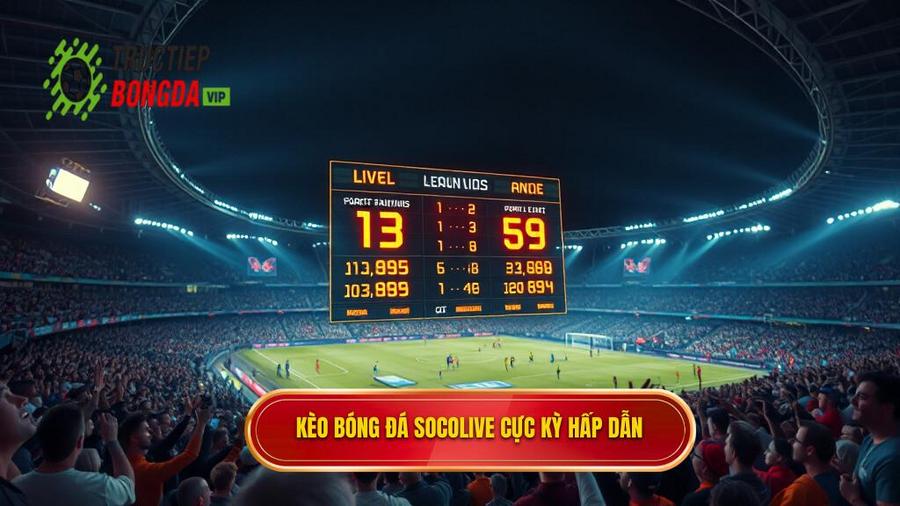Kèo bóng đá Socolive cực kỳ hấp dẫn